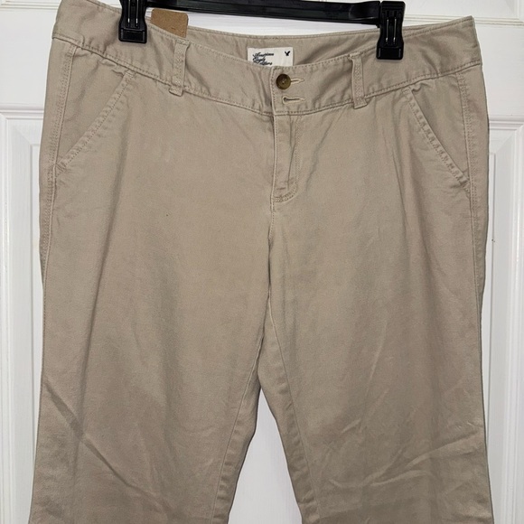 American Eagle Outfitters Light Khaki Pants Work School Casual Size 10 - Picture 3 of 9